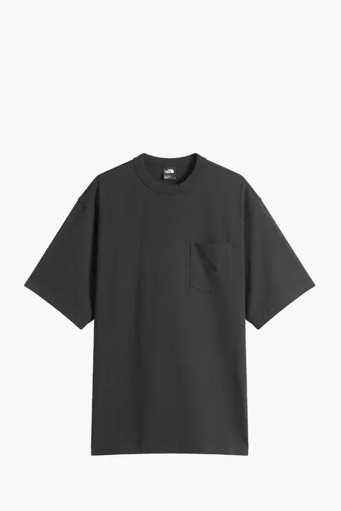 THE NORTH FACE Men Dome Relaxed Pocket T-Shirt in Black Cotton