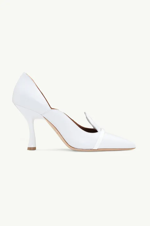 MALONE SOULIERS Thena Pumps 90mm in White/White