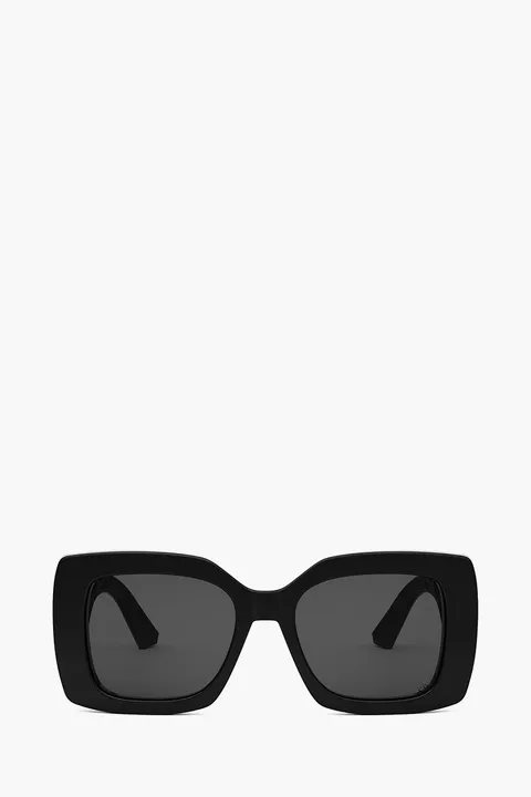 CHRISTIAN DIOR VeryDior Oversized Frame Sunglasses in Black Acetate