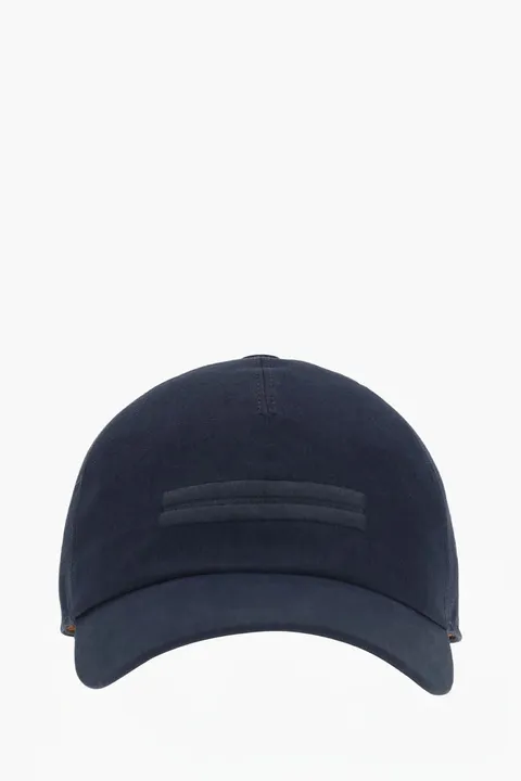 ZEGNA Oasi Lino Baseball Cap in Navy Linen